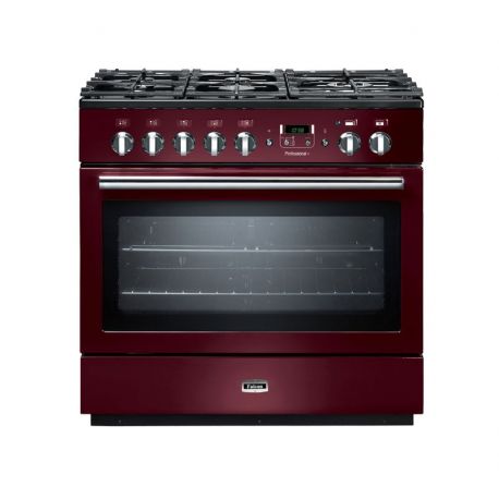 Cuisinière FALCON Professional+ FX 90 Mixte Rouge airelle/Chrome - PROP90FXDFCY/C