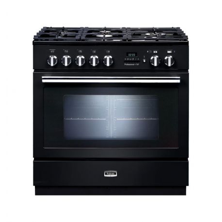 Cuisinière FALCON Professional+ FXP 90 Mixte Noir Brillant/Chrome - PROP90FXPDFGB/C