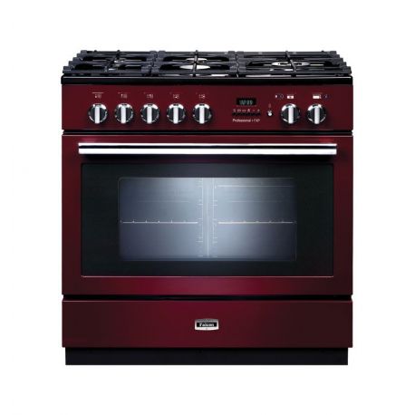 Cuisinière FALCON Professional+ FXP 90 Mixte Rouge airelle/Chrome - PROP90FXPDFCY/C