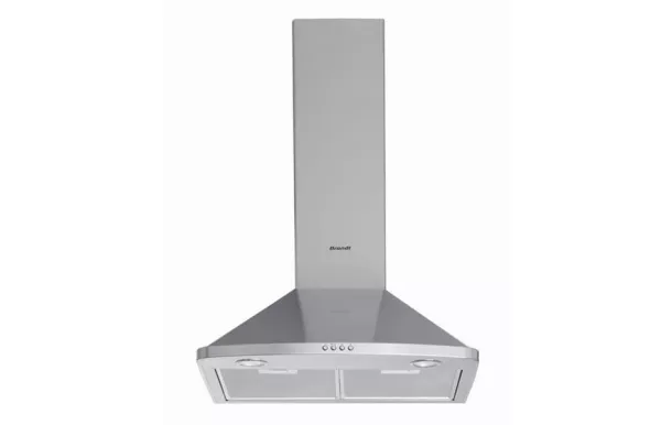 BRANDT Hotte décorative 60 cm inox 600m3/h - AD1046X