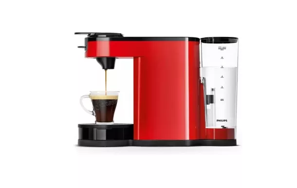 PHILIPS Cafetière 7 tasses Rouge - Senseo Switch - HD6592.85