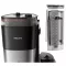 PHILIPS Cafetière filtre avec broyeur Noire argent - HD7888.01