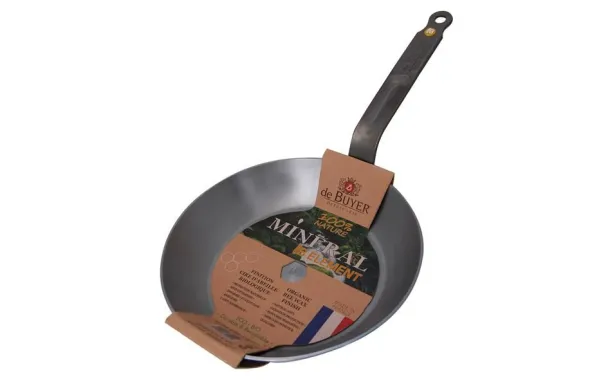  DE BUYER Poêle 28 cm mineral b element crepieres sauteuses poeles inox revetue tefal pas cher