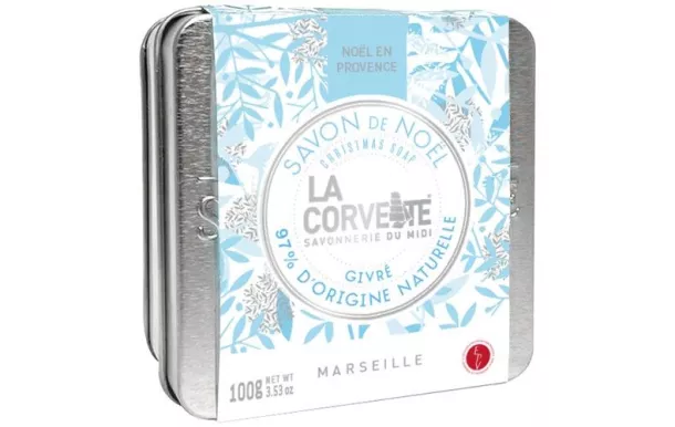 LA CORVETTE SAVON DE NOEL GIVRE AVEC BOITE 100G 270748