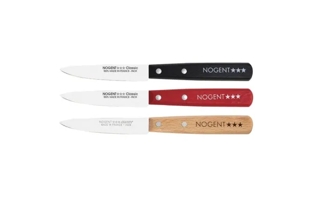 NOGENT BOITE 20 COUTEAU OFFICE 9CM ROUGE NOIR HETR 02119K