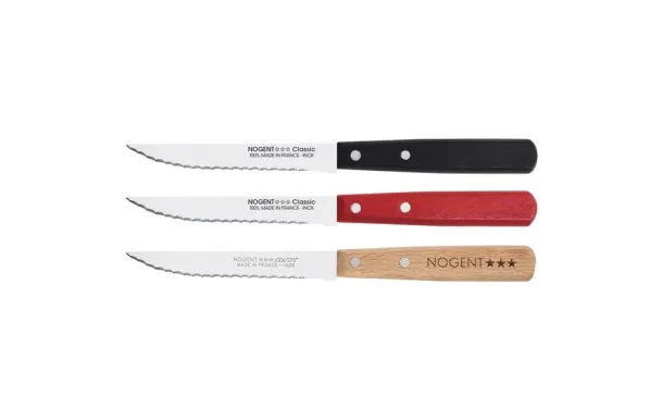 NOGENT BOITE 20 COUTEAU STEAK 11CM CLASSIC NOIR RO 03619K