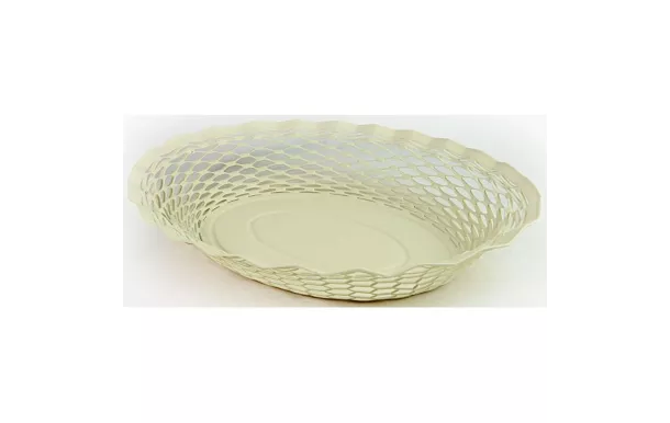 ROGER ORFEVRE VINTAGE CORBEILLE PAIN OVALE BLANC V 720136