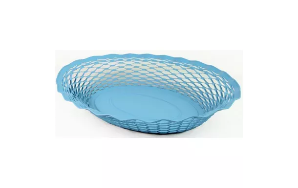 ROGER ORFEVRE VINTAGE CORBEILLE PAIN OVALE BLEU 25 724136