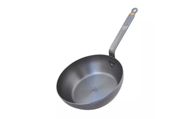  DE BUYER Poêle paysanne 32 cm mineral b element crepieres sauteuses poeles inox revetue tefal pas cher