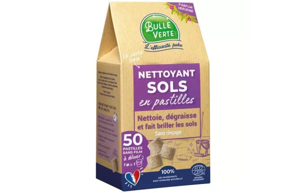 BULLE VERTE NETTOYANT SOL EN PASTILLE X50 72BTE014BV