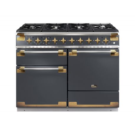 Cuisinière FALCON ELISE 110 Mixte Ardoise/Laiton Antique- ELS110DFSL/AB-EU