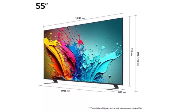 LG Téléviseur Led 55 pouces UHD 4K - 55QNED85T6C