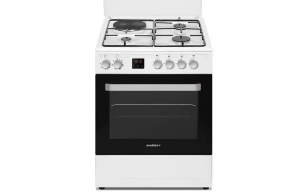 ROSIERES Cuisinière mixte 60 cm 3+1 four multifonction catalyse RGE660CMW/E