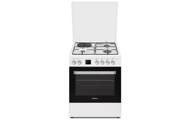 ROSIERES Cuisinière mixte 60 cm 3+1 four multifonction catalyse RGE660CMW/E