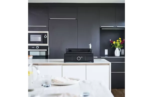 FORGE ADOUR Planche électrrique 1 feu Modern Noir 45 - MODERNE45AN