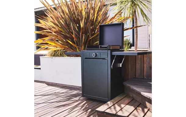 FORGE ADOUR Planche électrrique 1 feu Modern Noir 45 - MODERNE45AN