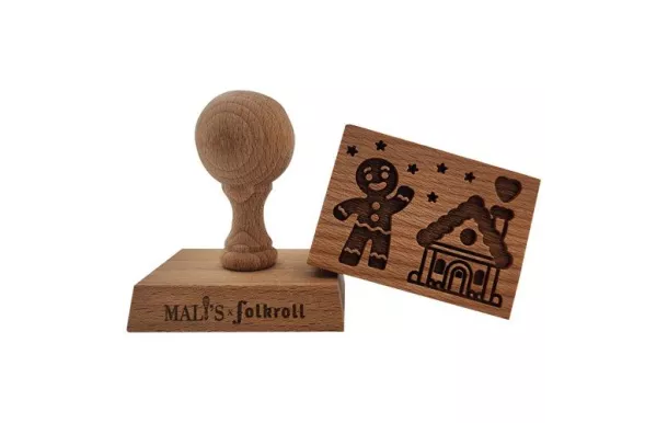 PATISSE TAMPON BOIS DECO RECT NATIVITE 7X5X9CM 13284