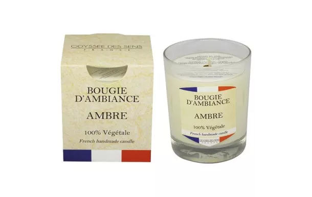 ODYSSEE DES SENS BOUGIE FRANCE 180G AMBRE BVFR180-AMBRE