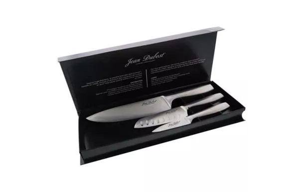 JEAN DUBOST FUSAL COFFRET 3 COUTEAUX INOX SATINE DF13A5Y0X01046
