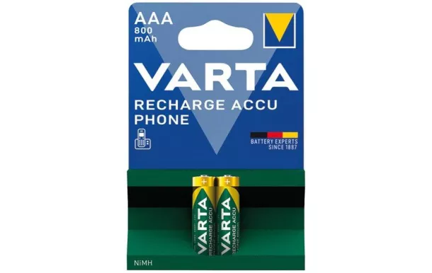 VARTA ACCUS PHONE T398 LR03 800MAH X2 BL 58398101402