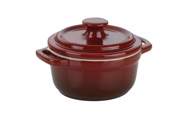 KELA COCOTTE CERAMIQUE ROUGE MALIN ROND 10CM 11865