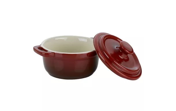 KELA COCOTTE CERAMIQUE ROUGE MALIN ROND 10CM 11865
