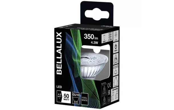 BELLALUX BELLALUX LED GU10 4.3W FROID 350LM 4058075112803