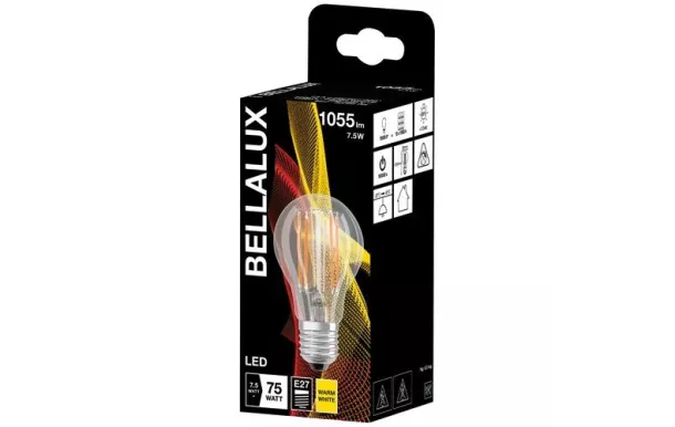 BELLALUX BELLALUX LED CLAIR STD E27 7.5W CHAUD 4058075115231