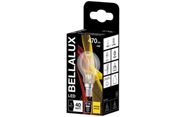 BELLALUX BELLALUX LED CLAIR SPHERE E14 4W CHAUD 4058075115316