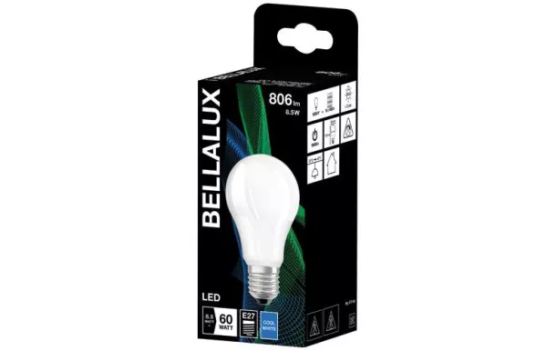 BELLALUX BELLALUX LED DEPOLI STD E27 8.5W FROID 4058075128088
