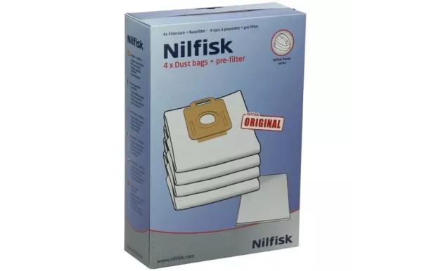 NILFISK BOITE DE 4 SACS HYGIENE + 2 PRE FILTRE POW 128389187