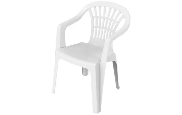 IPAE PROGARDEN FAUTEUIL BAS DOSS.EMPILABLE LYRA BL 006508