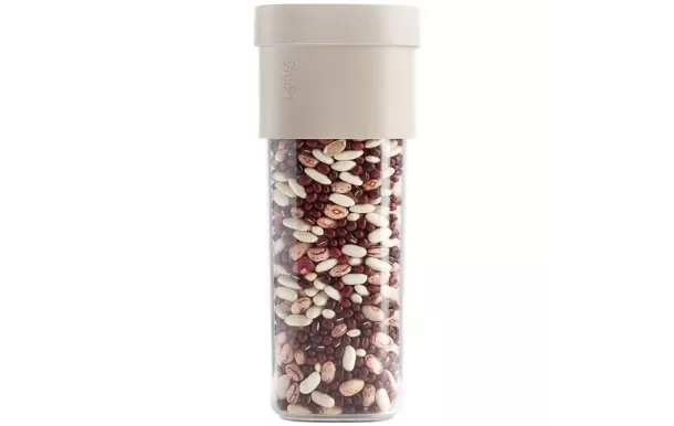 LEKUE BOITE FLIP STORAGE L BEIGE 1L35 0101013M09M017