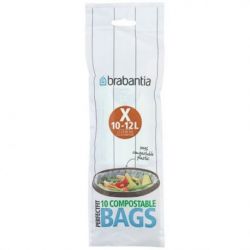 BRABANTIA Sacs poubelle compostables PerfectFit X, 118685