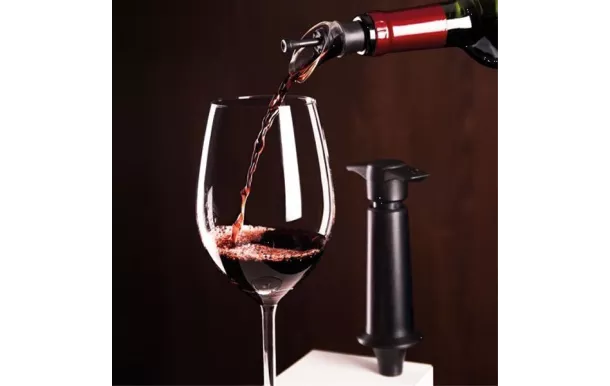 VACUVIN LOT 2 BOUCHONS ET SERVEUR ANTI GOUTTE 06504606