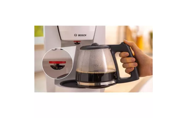BOSCH Cafetière filtre 10/15 tasses Blanc Mat - MyMoment - TKA2M111