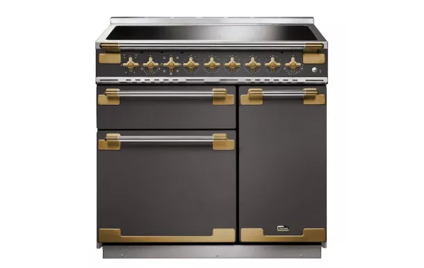 Cuisinière FALCON ELISE 90 Induction Ardoise/Laiton Antique - ELS90EISL/AB-EU