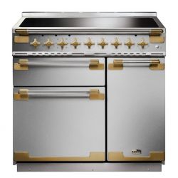 Cuisinière FALCON ELISE 90 Induction Ardoise/Laiton Antique - ELS90EISL/AB-EU