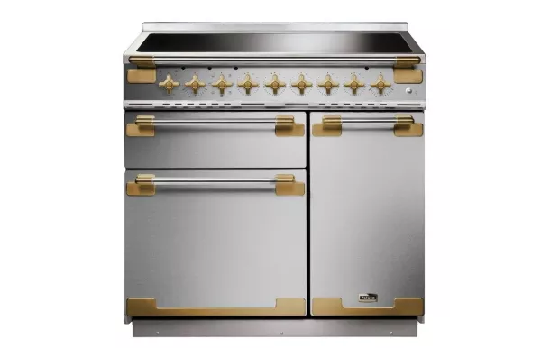 Cuisinière FALCON ELISE 90 Induction Ardoise/Laiton Antique - ELS90EISL/AB-EU