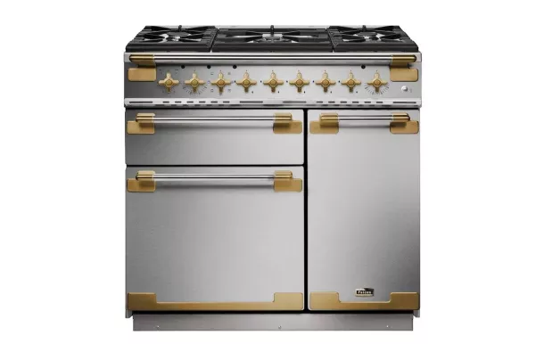 Cuisinière FALCON ELISE 90 Induction Ardoise/Laiton Antique - ELS90EISL/AB-EU