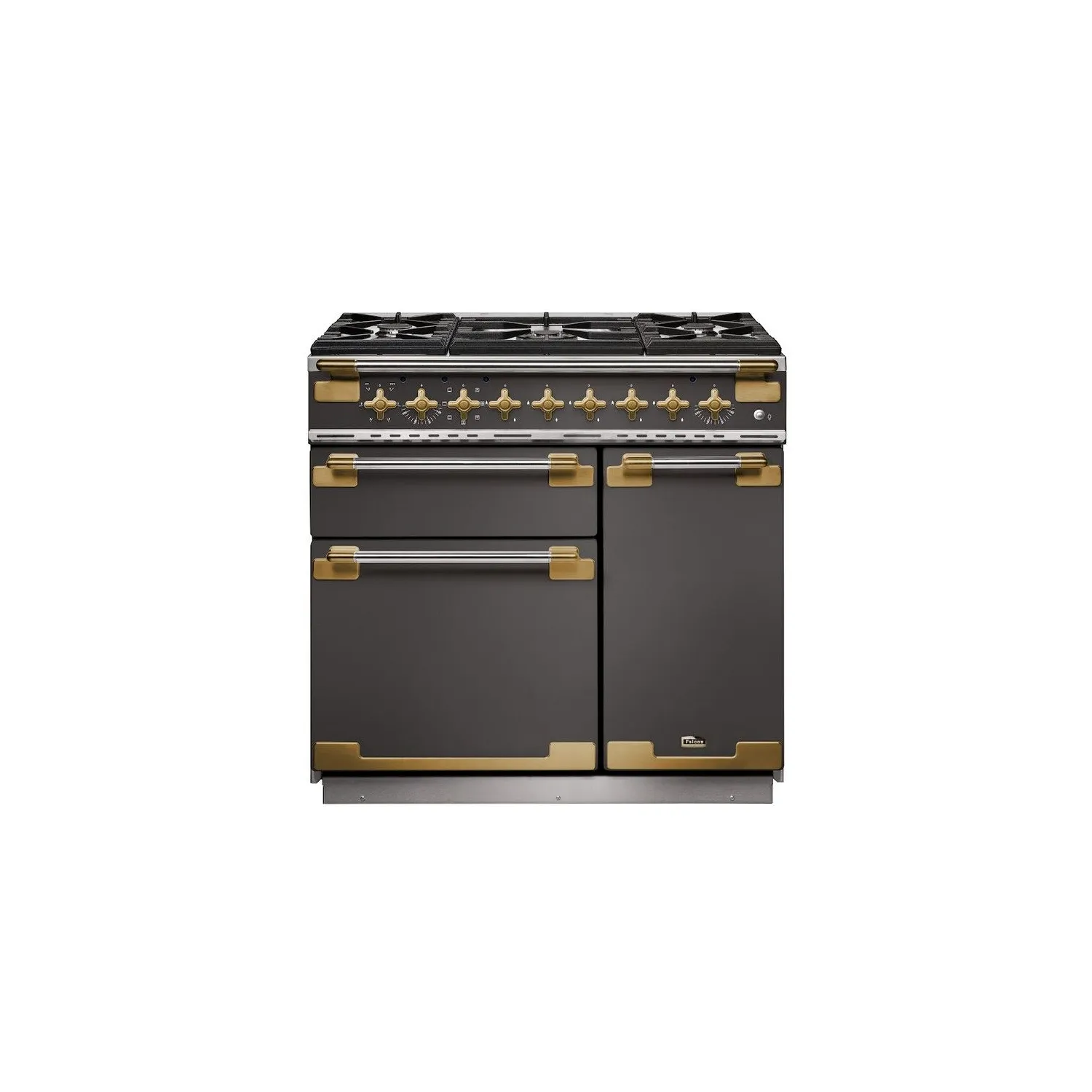 Cuisinière FALCON ELISE LUXE 90 Mixte Laiton Antique ELS90DFSLAB EU