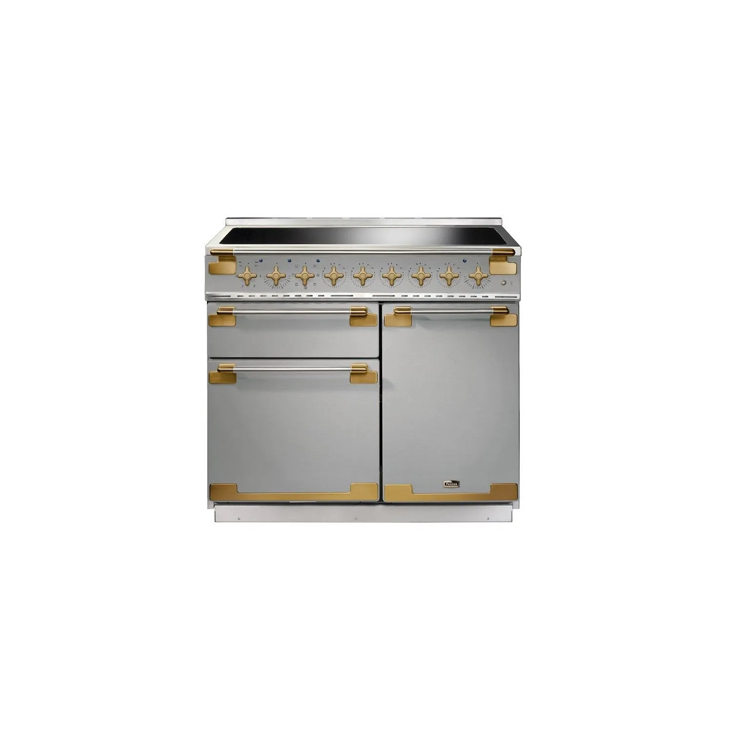 Cuisinière FALCON ELISE LUXE 100 Induction InoxLaiton Antique ELS100EISSAB EU