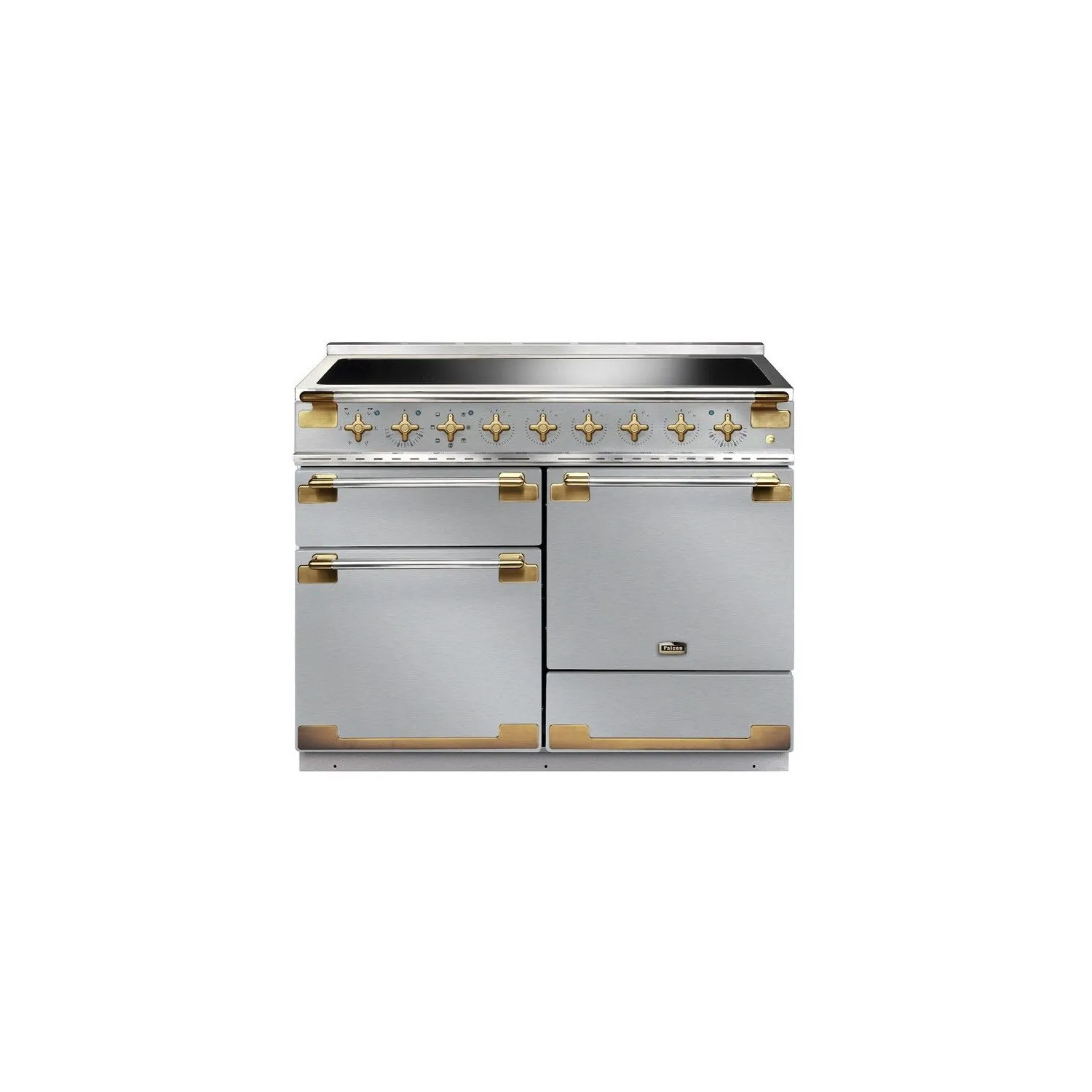 Cuisinière FALCON ELISE LUXE 110 Induction InoxLaiton Antique ELS110EISSAB EU