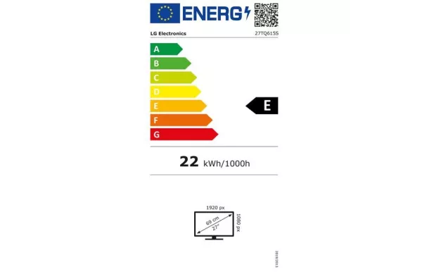 LG Téléviseur 27 pouces HD - 27TQ615S-PZ