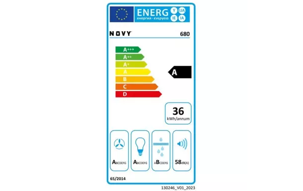 NOVY Groupe filtrant avec moteur débit 619 m3/h - D680