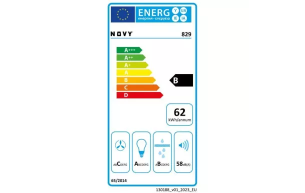 NOVY Groupe filtrant avec moteur débit 521 m3/h - D829