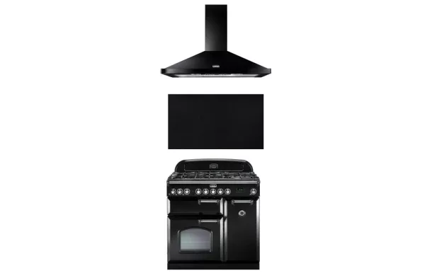 FALCON Piano de cuisson CDL90DFBL/C-EU + LEIHDC90BC/-EU + UNBSP90BL