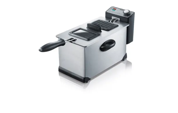 SEVERIN Friteuse 3 L Inox Brossé