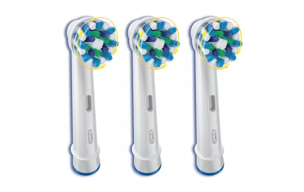 BRAUN BROSSETTES CROSS ACTION EB50X3 pour toutes BAD sauf SONIC PULSONIC
