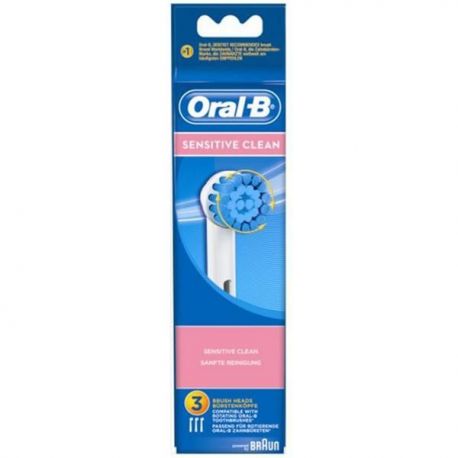 BRAUN Lot de 3 brossettes - Sensitive Clean - ORAL-B